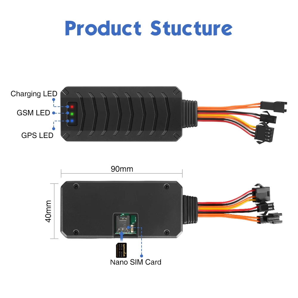 MiCODUS MV790 Cut Off Fuel SOS Motorbike GPS Locator For Android IOS Motorcycle Tracking Device Car GPS Location Tracker