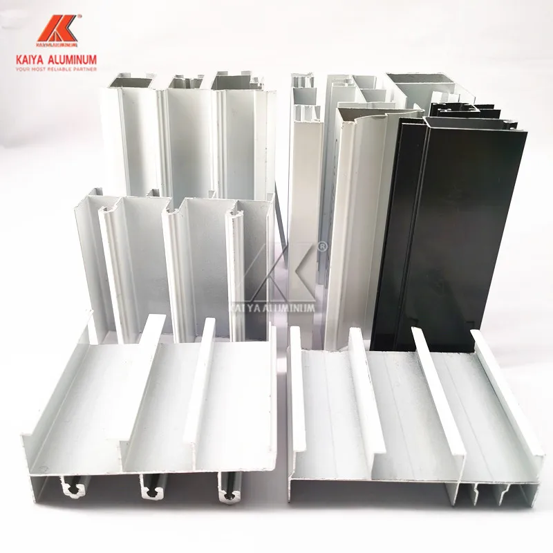Aluminum extrusion profile models powder coating sliding doors window aluminum for frames