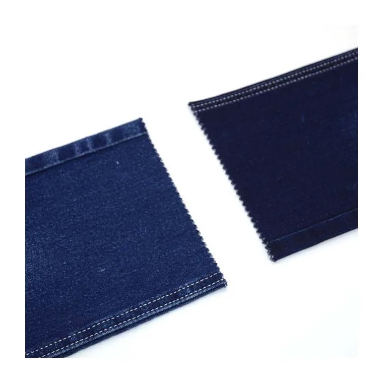 Factory Wholesale Fashion Design Denim Poly Shirting Fabric Solid Color Thick Fabric Raw Denim Fabric