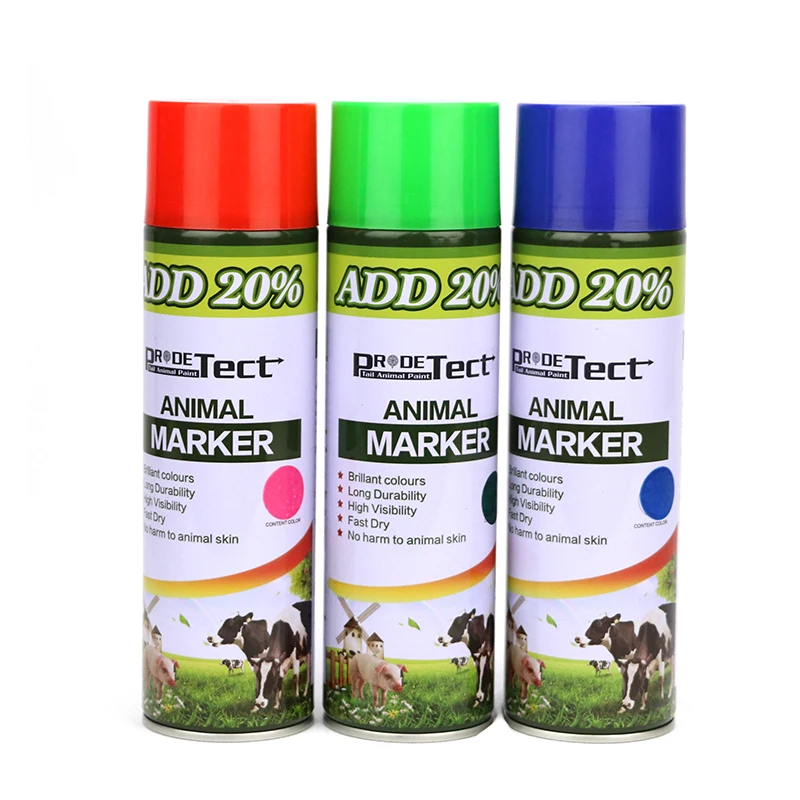 Livestock farm animal marker spray for sheep pig cow Factory price animal marking spray for veterinarians