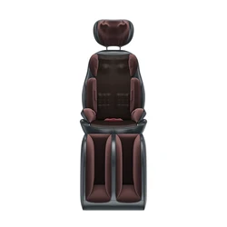 Amazon Hot Sellers PU Leather 4D Massage Seat Neck Back Shiatsu Heating Electric Full Body Car Massage Cushion