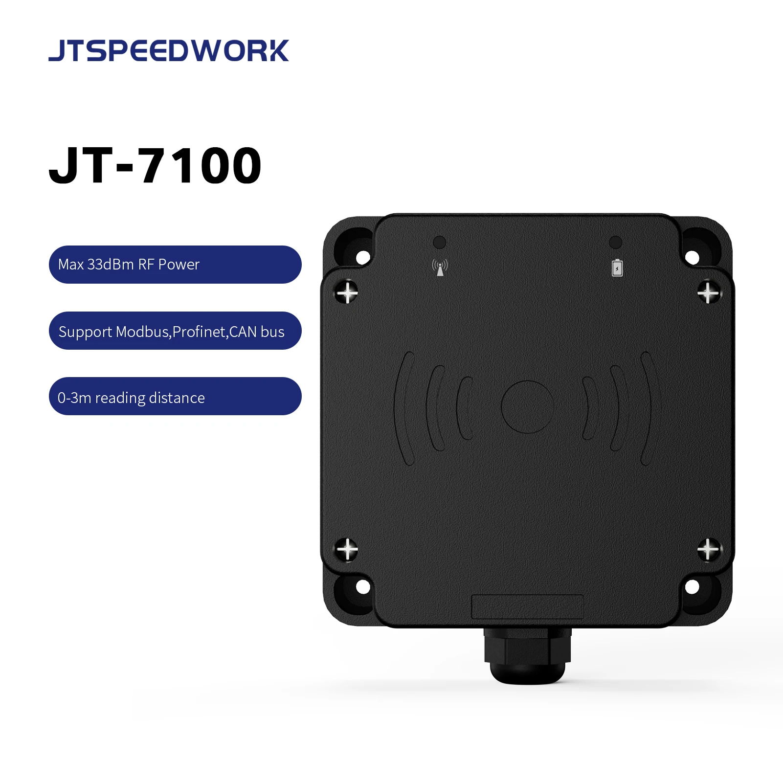 JT-7100 Считыватель RFID со склада стоимость фиксированных китайские встроенные ворота комплект 860-960 МГц устройство для записи около поля OEM UHF Reader