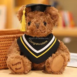 factory oem graduation teddy bear custom wholesale graduation bear plush doll cartoon toy