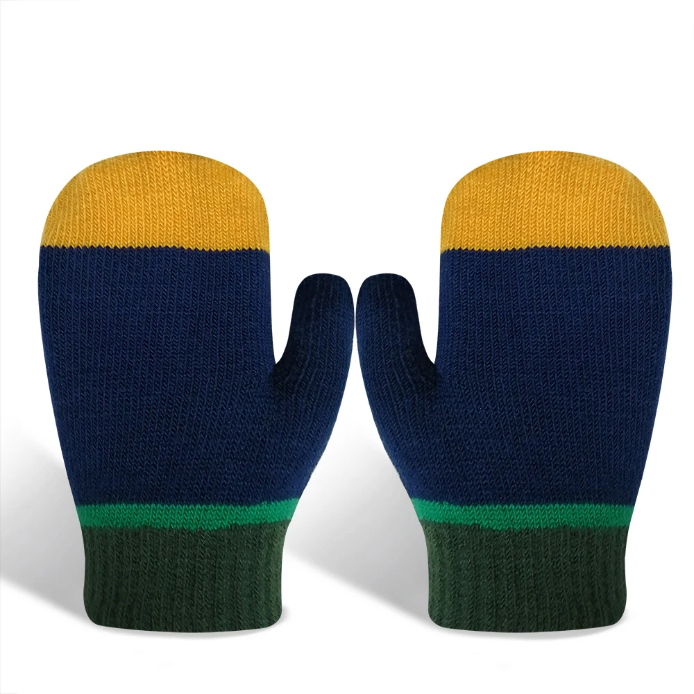 Зимняя вязаная одежда для новорожденных перчатка для младенца детские варежки