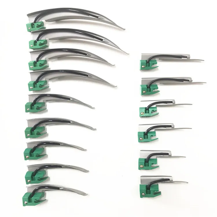 
Surgical instruments laryngoscopes fiber optic set laryngoscope intubation kits for medical use 