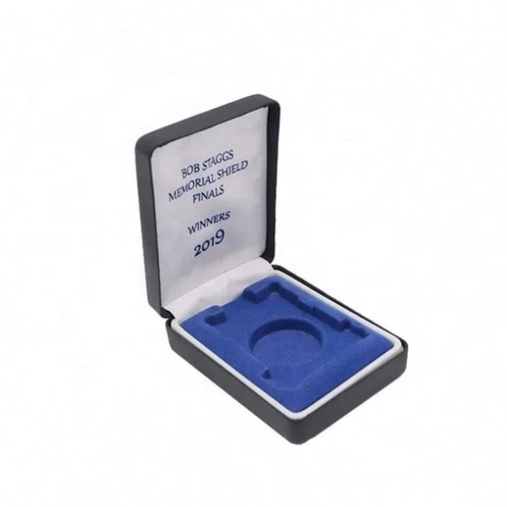 Feature collections coin souvenir souvenir badge display packaging sponge with velvet gift paper boxes