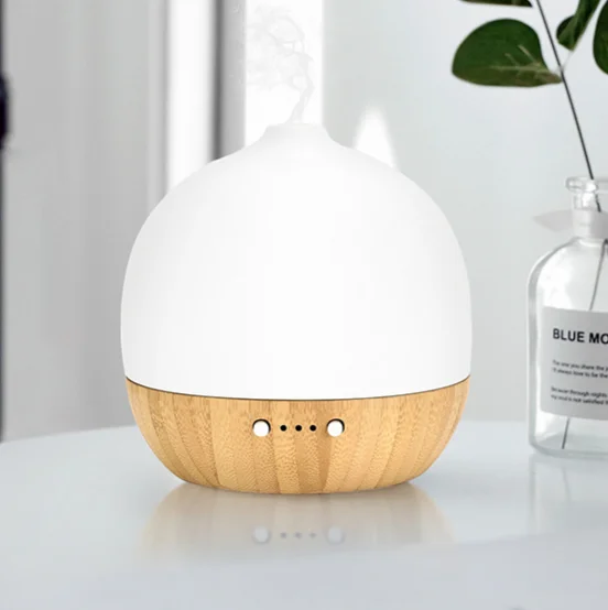 180ml real wood humidifier aroma machine Ceramics and beech home office essential oil night light ultrasonic aerosol