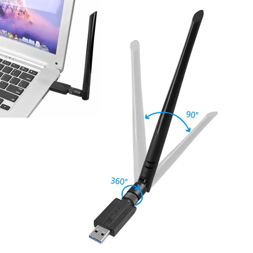  1200 Мбит/с WLAN Card беспроводная сетевая карта Wi-Fi приемник AP USB 3 0 Dual Band 5 г/2 4 г 5dBi антенна ключ адаптер для Windows/ Mac