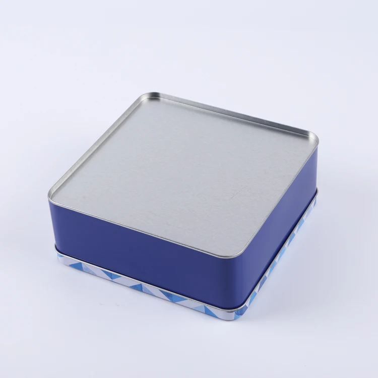 Custom printed tin box cookie biscuit gift metal tin box