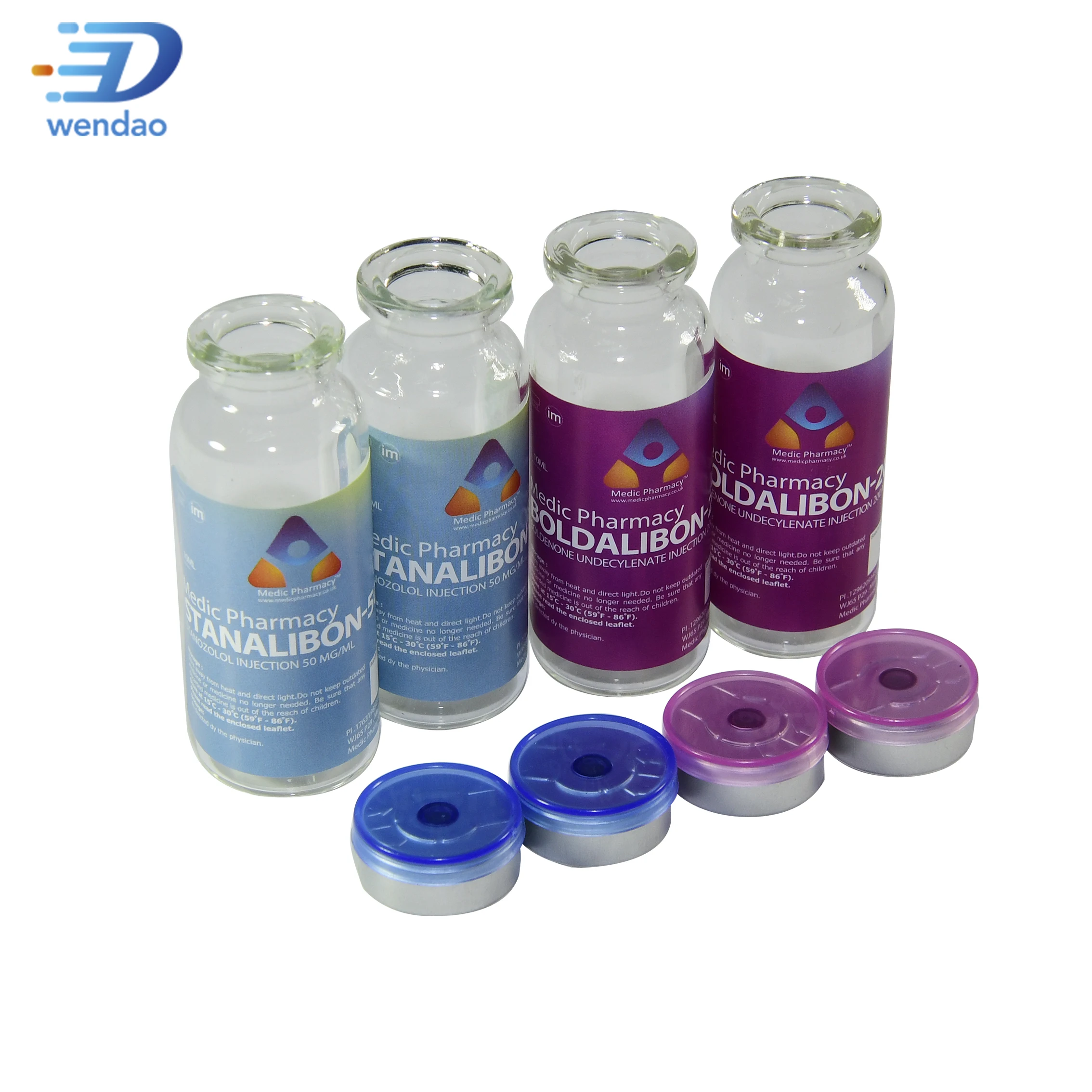 Custom High Quality Factory Sale Various Moulded Glass Vial for Antibiotics Pharmaceutical Glass Bottle