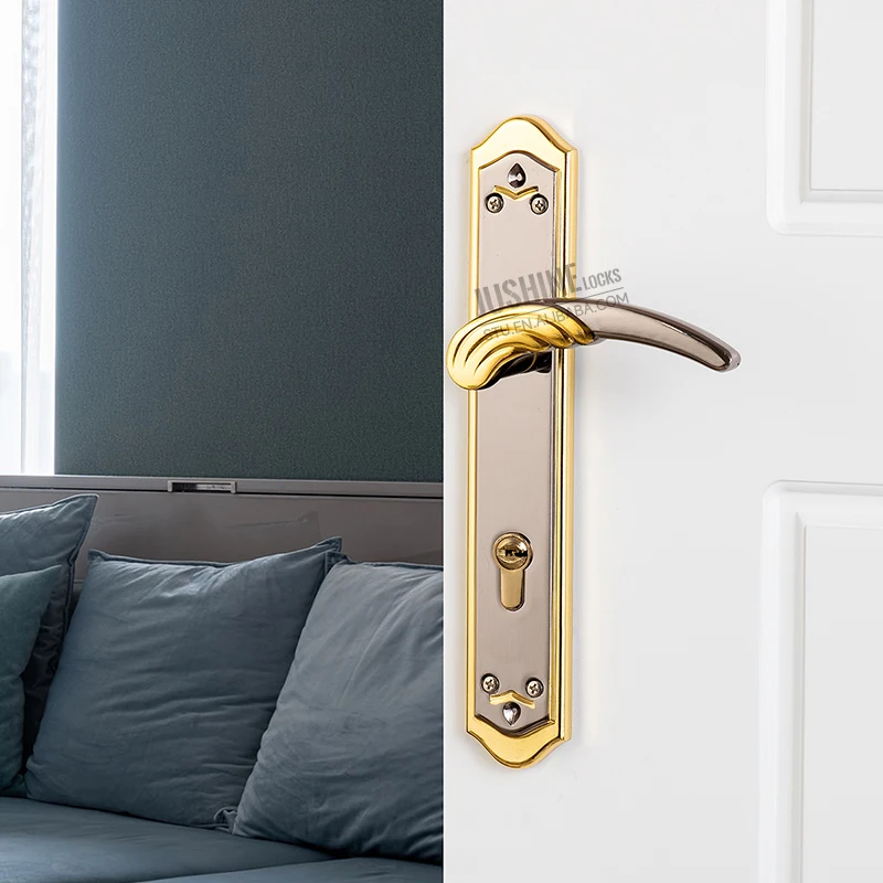 Luxury Gold backplate pull handle 4 screw cool savannah interior door handles bulk
