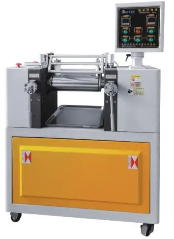 High quality Two roller Open mixing mill  Rubber/ Plastic Open mill  Open Mill Water Cooled  Small batch production