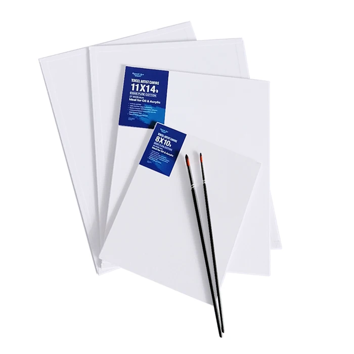 Wholesale 100% Cotton Canvas Panel Blank White Artist Painting Drawing