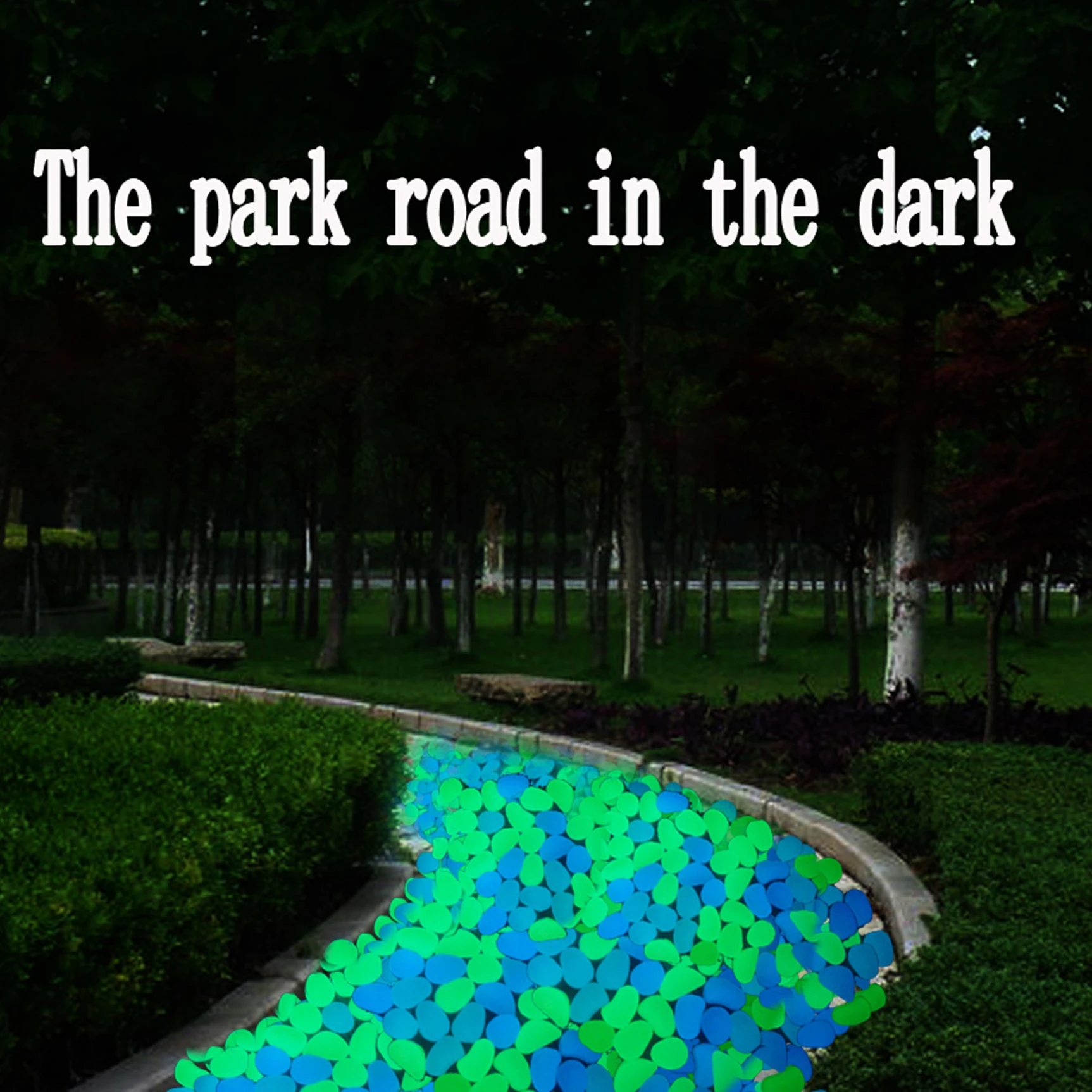 Glow In The Dark Garden Decorative Stone Luminous Lighting Pebble Stone