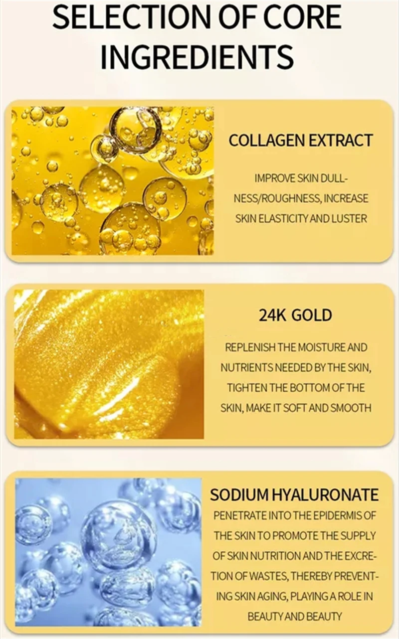 Hot Sale Blackhead Remover Deep Cleansing Anti-Wrinkle whitening 24K Gold Collagen Peel Off Facial Mask