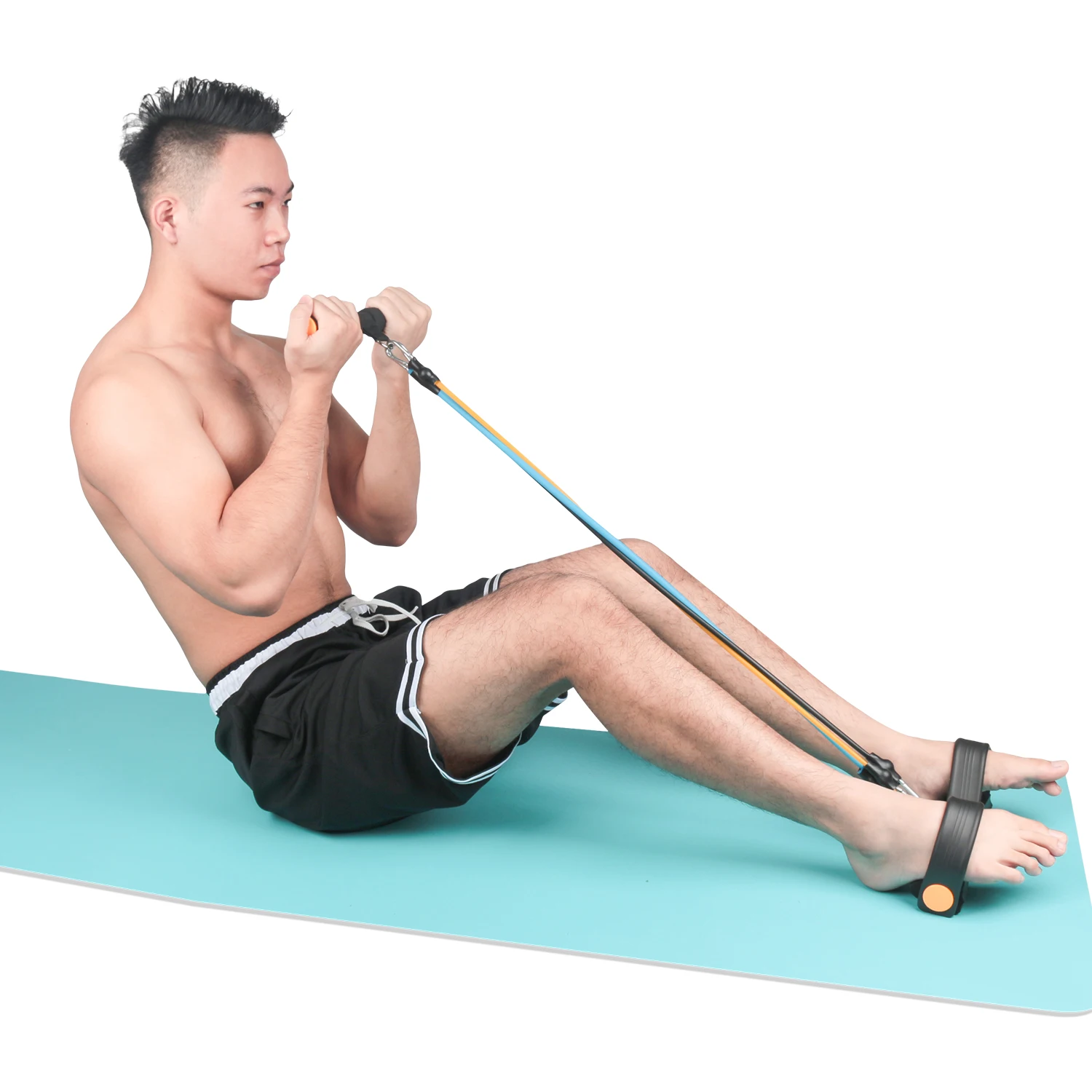 Wall Pulley Sit-up Rally Rope Body Exercise Rubber Yoga Rope Trainer Bodybuilding Resistance Band Fitness Equipment