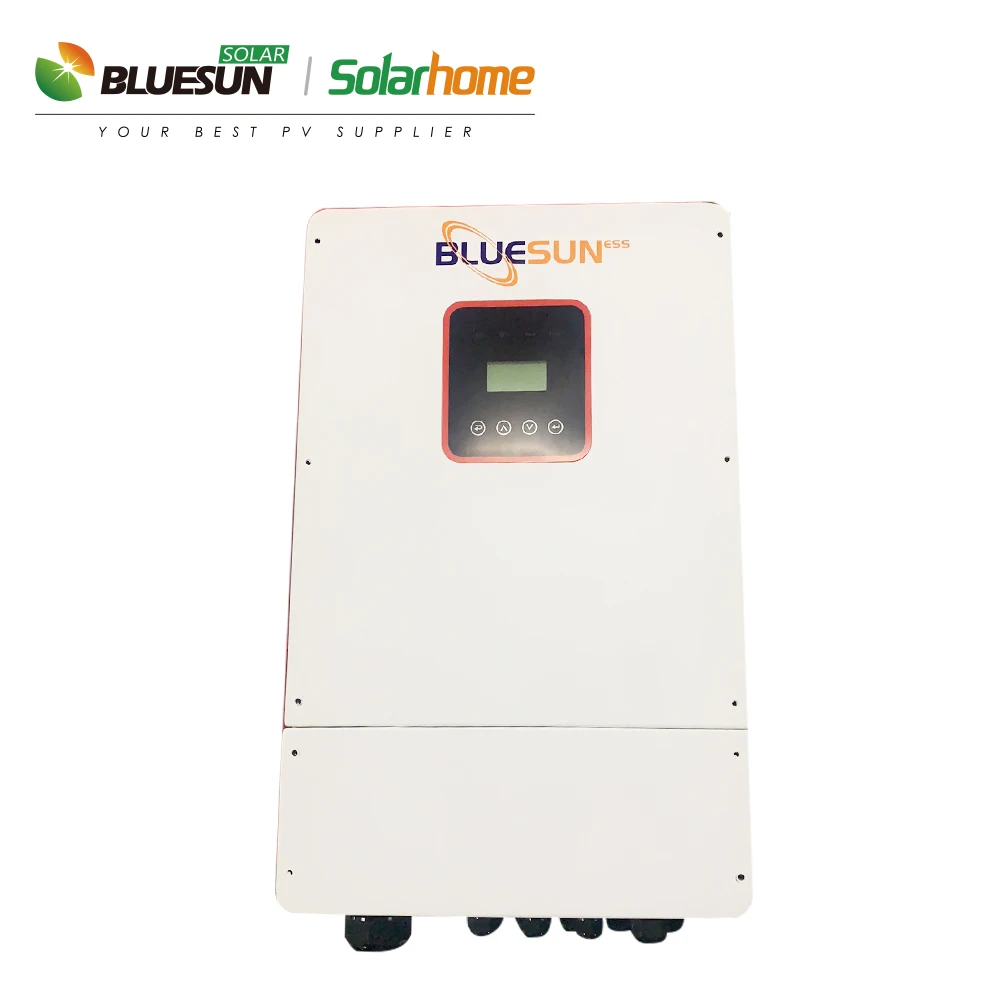 5kw 8KW Bluesun on off grid solar inverter china guangzhou 8kw 110v split phase hybrid inverter