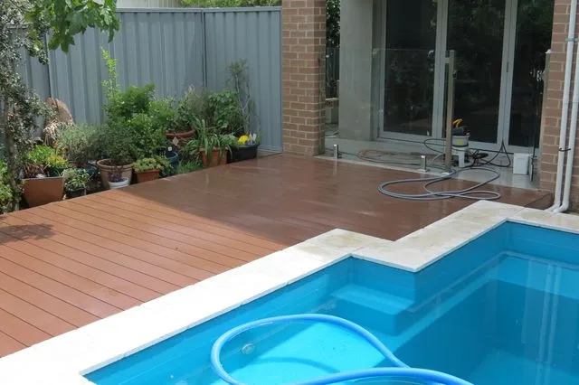 Free maintenance seond generation composite wpc decking wood plastic composite  for outdoor terrace patio