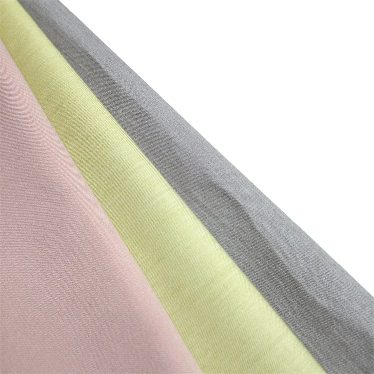 
Wrinkle Resistant colorful 4 way stretch polyester rayon spandex female trousers fabric 