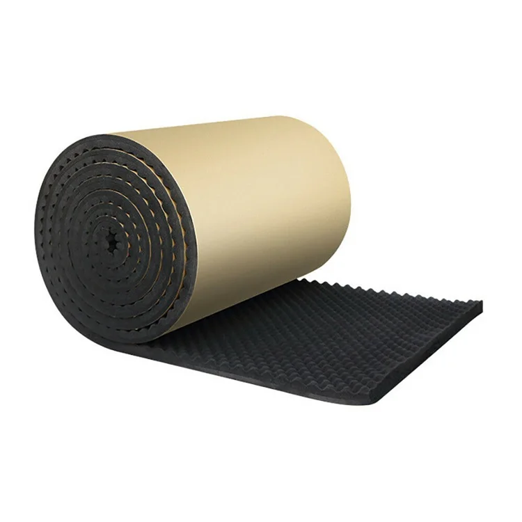 Strong adhesive wavy acoustic noise reduction sound isolation sponge