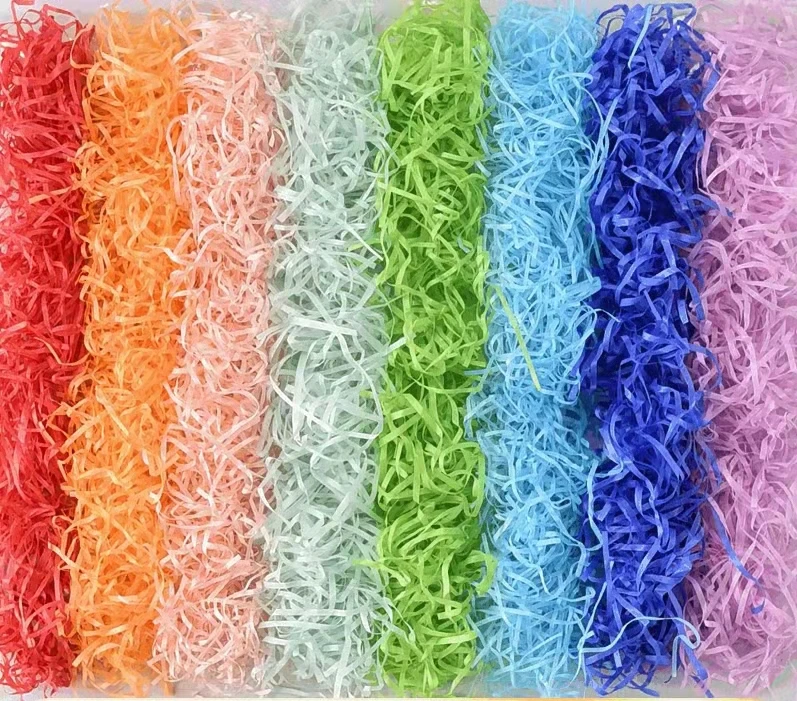 Wholesale High quality Decorative Crinkle Shredded Paper Stuffing For Gift Box Basket Filler
