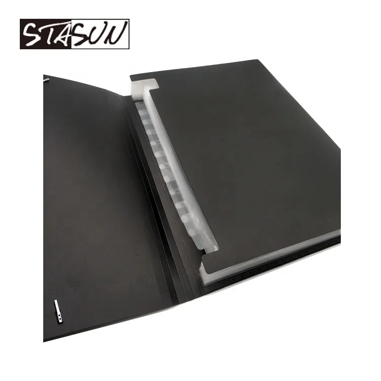 
STASUN Plastic 13 Pockets PP Expanding File with Elastic Closure A4 FC Size 