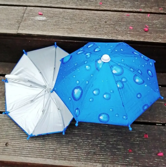 Outdoor bike toy umbrella art deco polyester fabric mobile phone sunblock