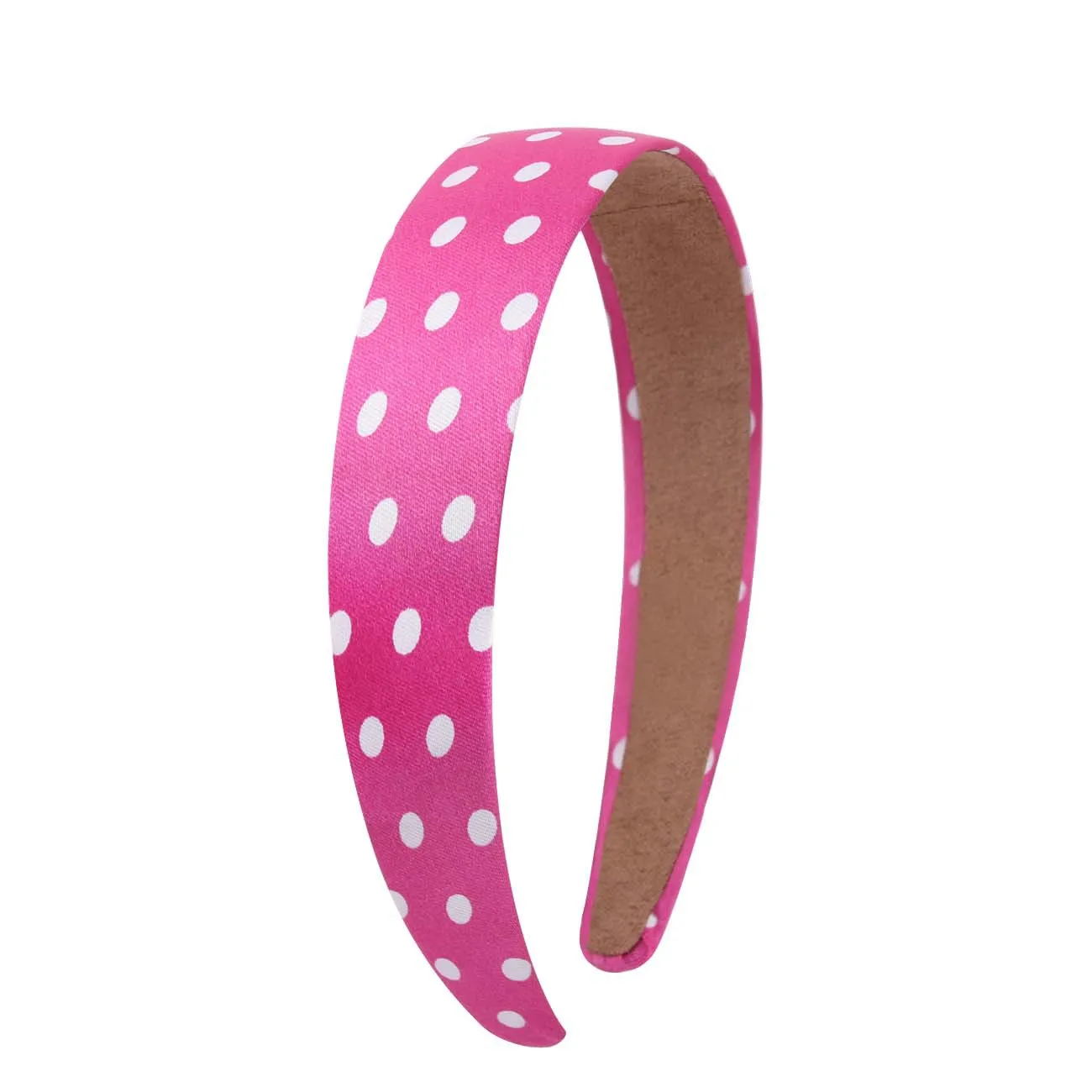 3cm width Dot satin print hair hoop female handmade diy satin cloth headbands