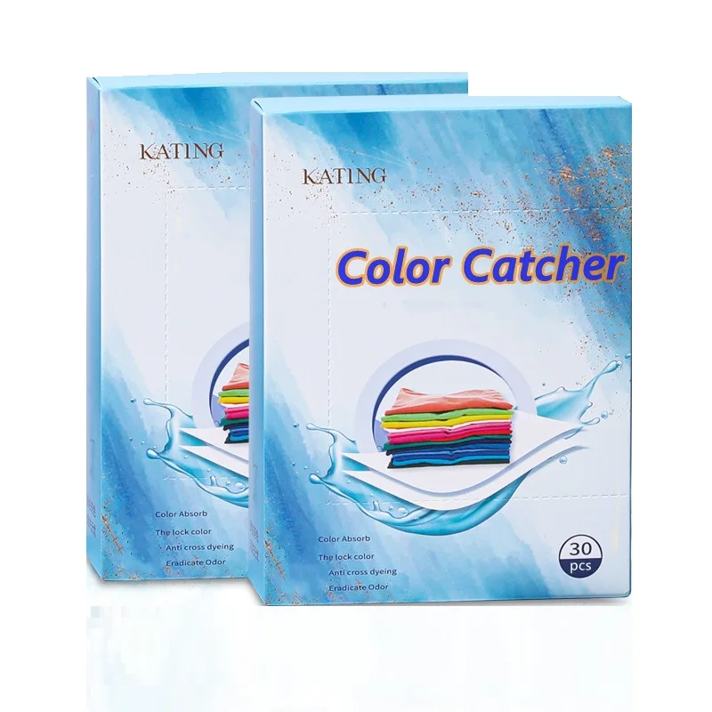 OEM Logo Private Labels Factory Color sheet Catcher for Laundry Maintains Clothes Original Colors Laundry Detergent Sheet