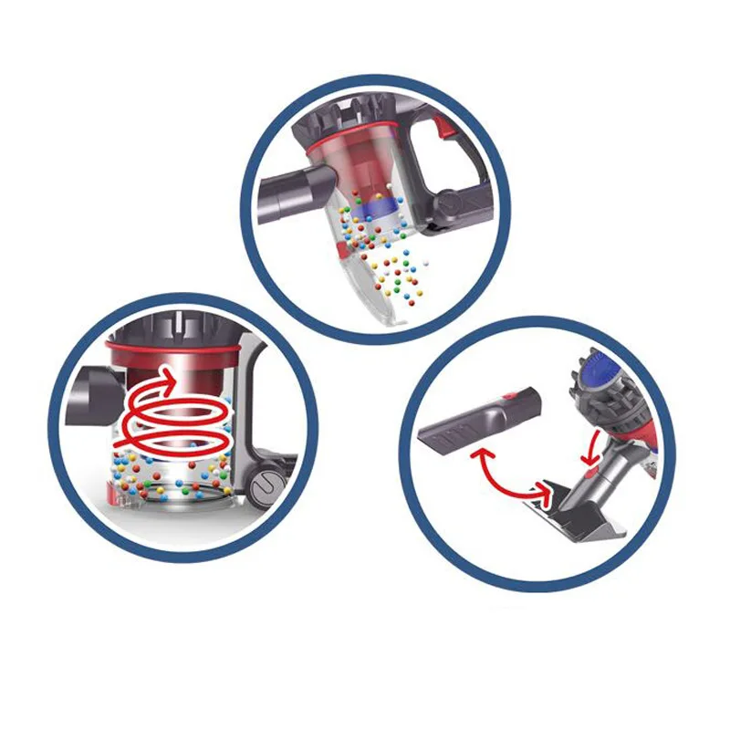 EPT New Simulation Sound Pretend Household Appliances Vacuum Cleaner Cleaning Set Play House Kid Juguetes Toys With Battery/Usb