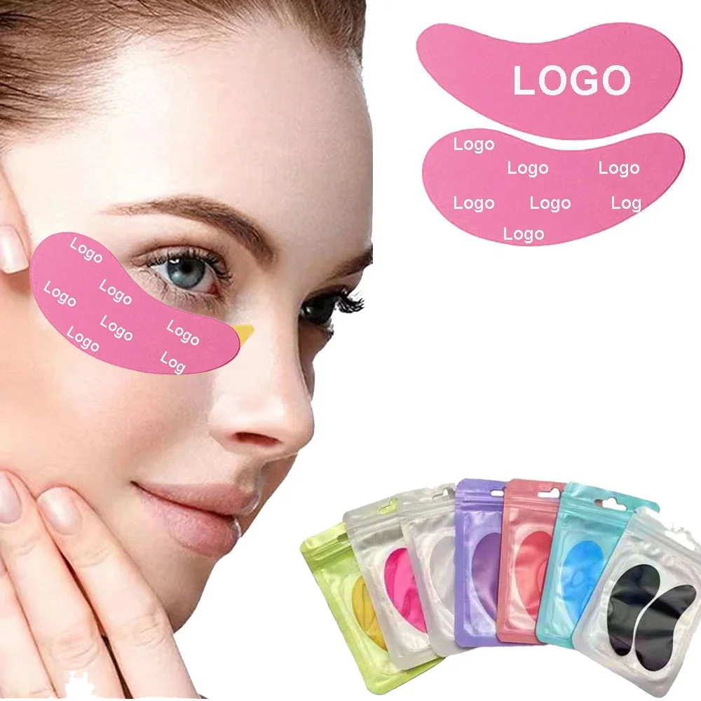 Colorful Custom Logo Washable Silicone Anti Wrinkle Under Eye Pads Skin Care Black Silicone Eye Pads Reusable Silicone Eye Patch