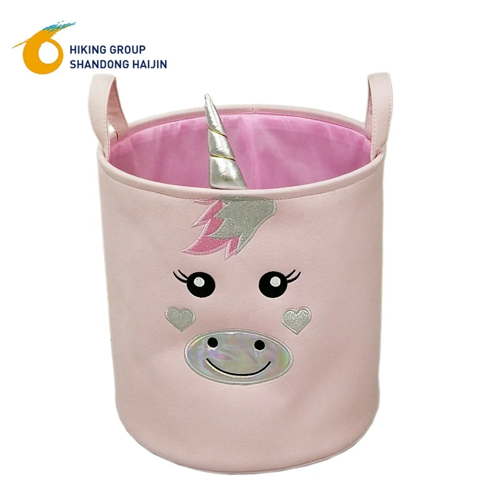 Kids Storage Basket Bedroom Cute Animal Basket For Children Room Laundry Basket With Rabbit Ears Decoration