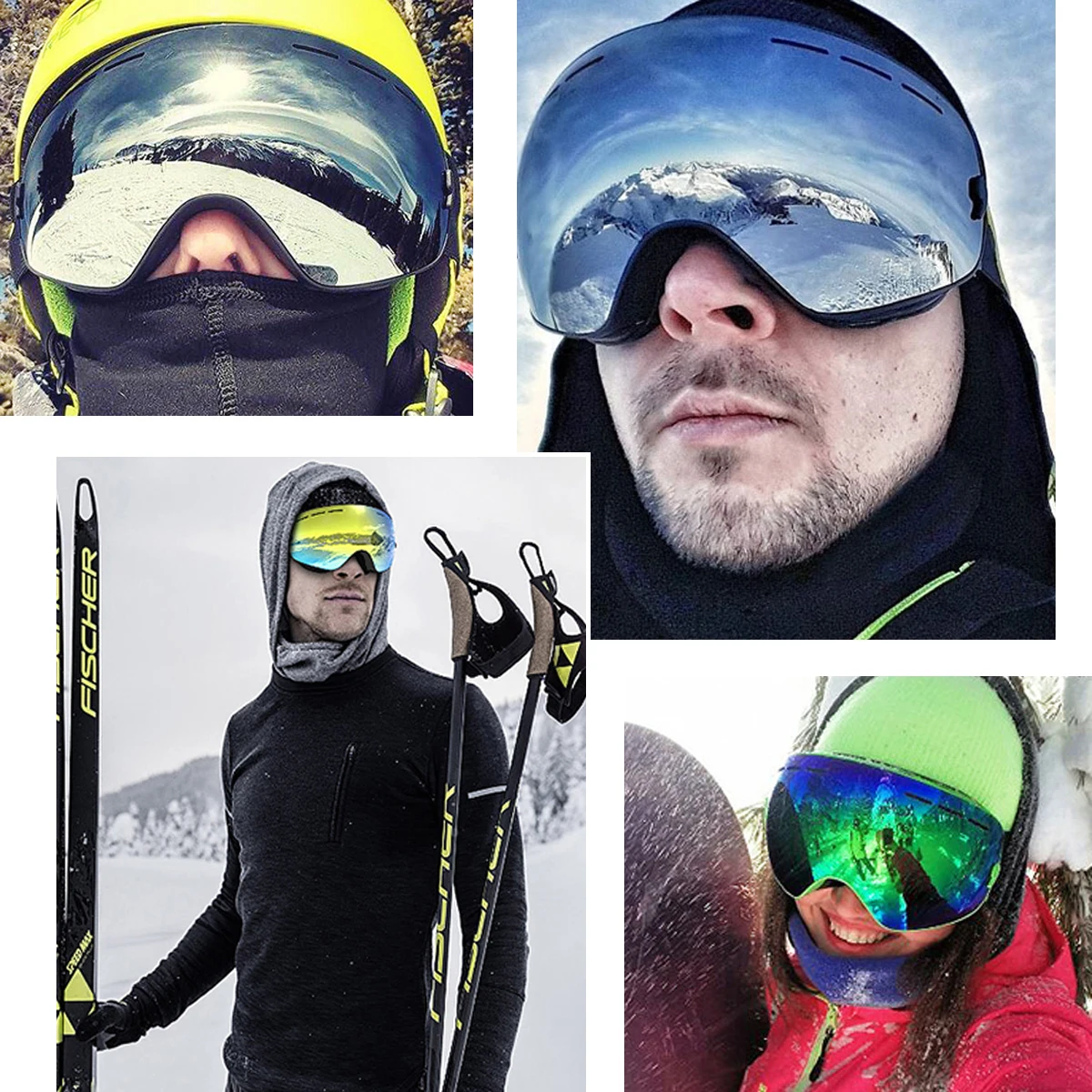 
Factory Wholesale sport goggles sunglass oem snowboarding goggles ski goggles magnetic 