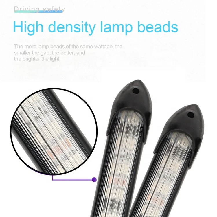 Car Scan Waterproof Headlight Strip Sequential Light Universal DRL LED Daytime Running Light Flow colorful flexible Turn Signal