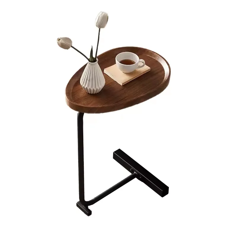 Hot Sale Good Quality Side Table for Living Room Simple Oval Mini Corner Table for Bedroom Small Apartment Coffee Table
