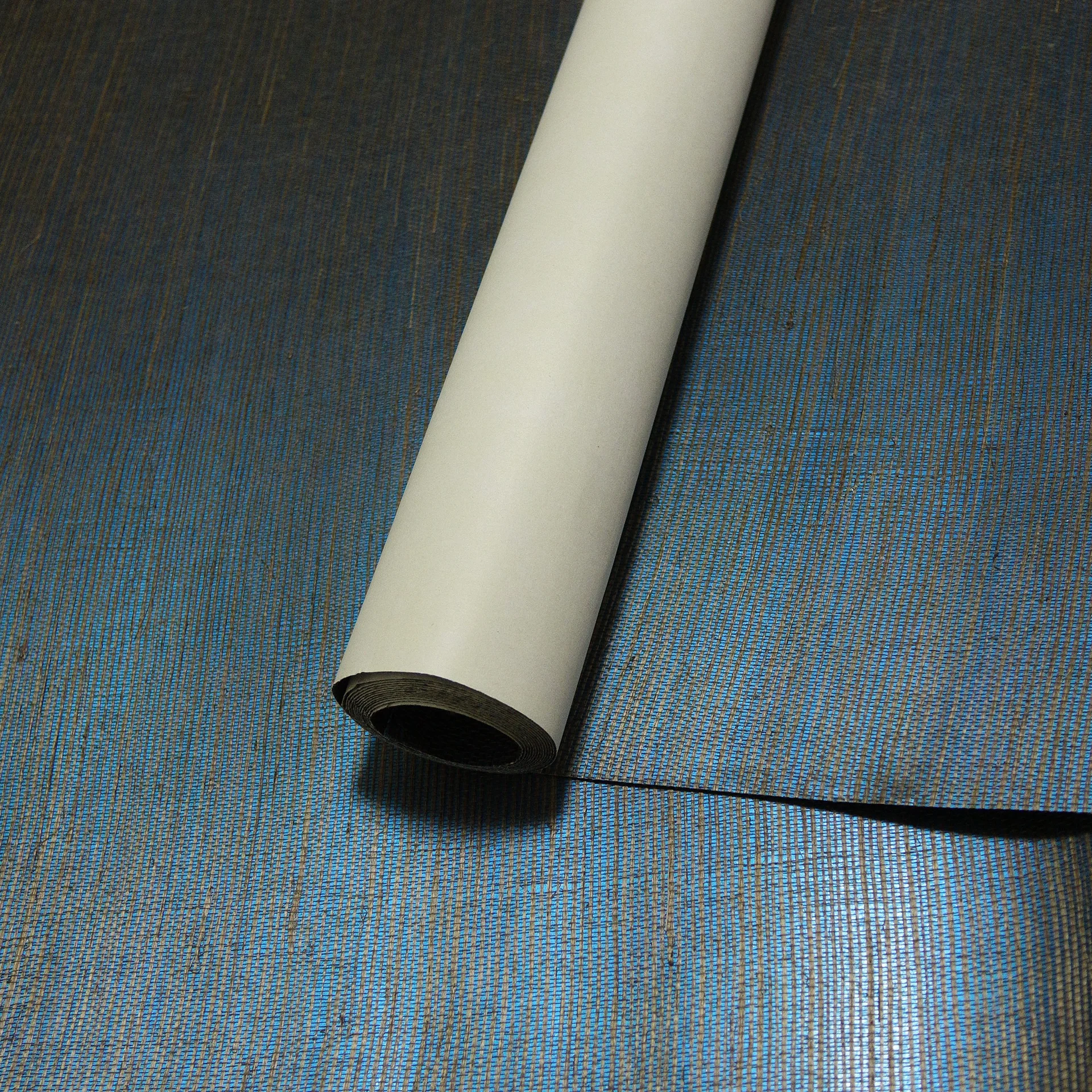 Zhenling wallcovering real fiber grasscloth wallpaper grey wallpaper for ceiling tiles