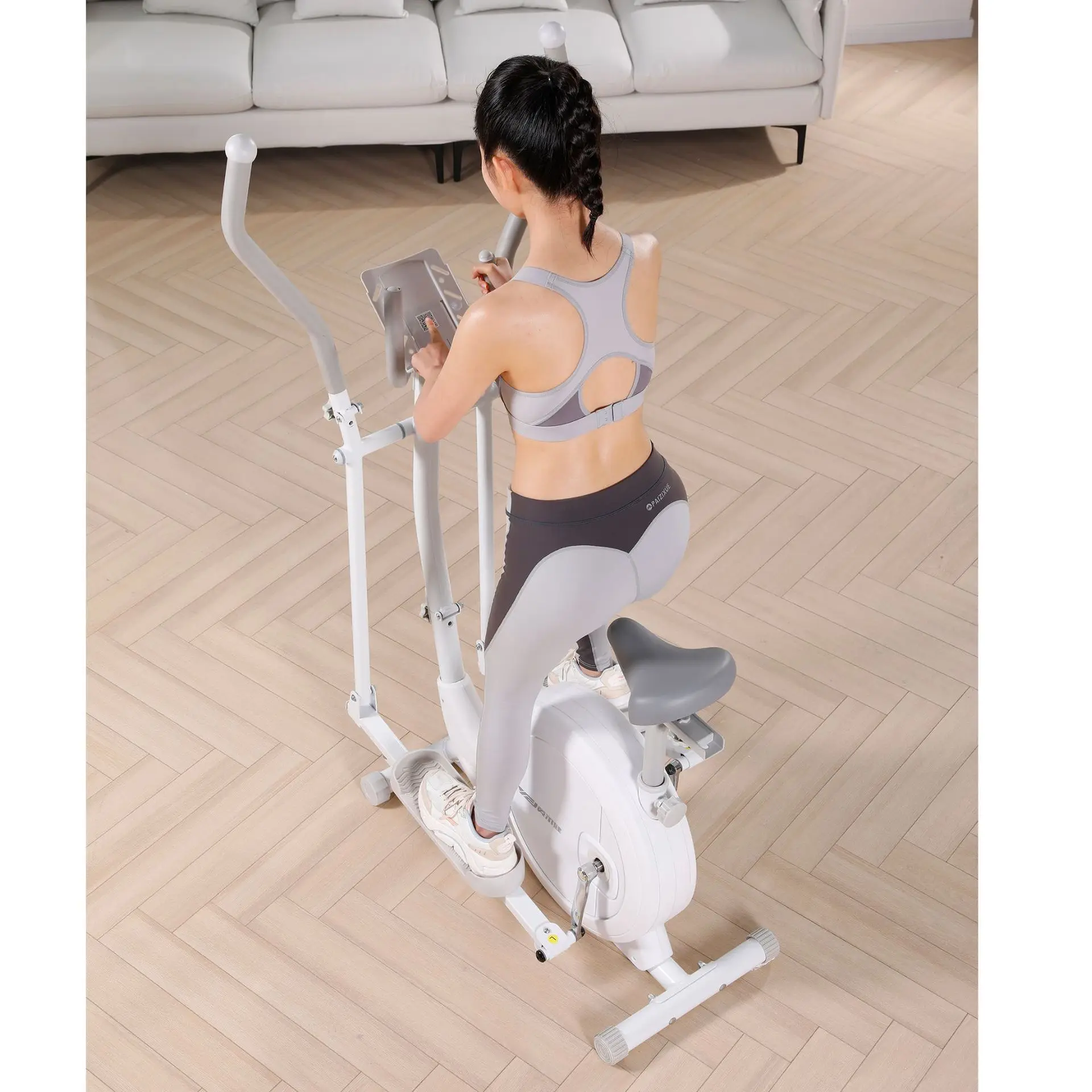 Factory Price Body building magnetic elliptical trainer cross trainer with seat walking machine