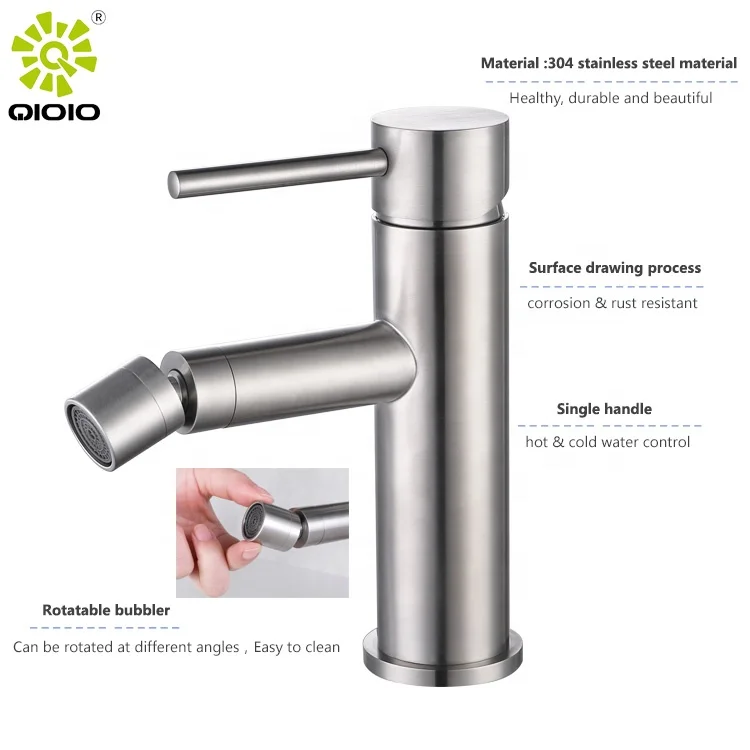 Faucet Supplier Bidets Mixer Toilet Water Tap Single Lever Bidet Faucet Brushed Nickle Bidet Tap