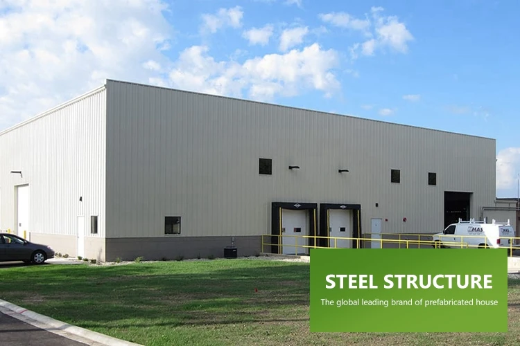 prefabricated modern villa steel structure building  light prefabricated steel structure building