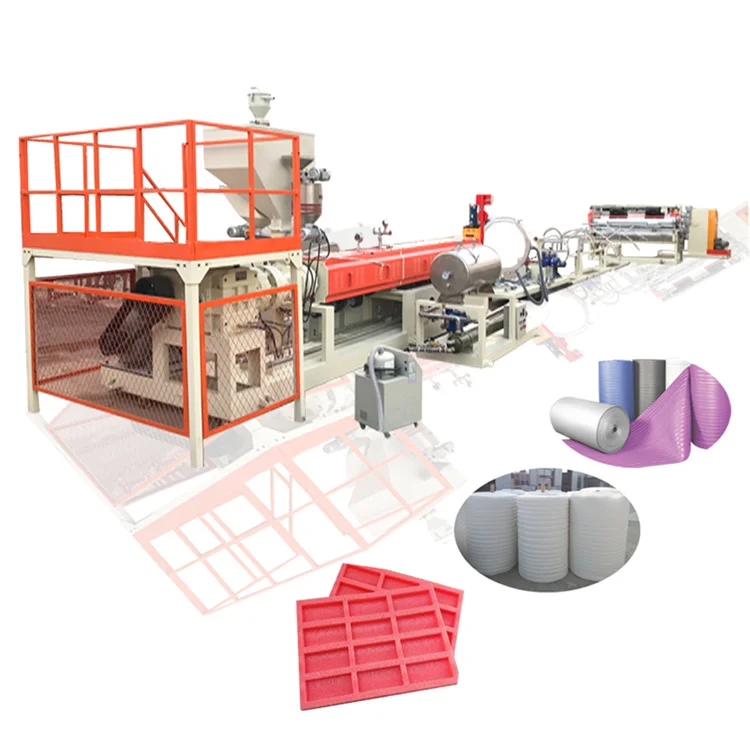 HEXING Foamed Polyethylene Sheet Making Machine EPE Foam Sheet Production Line