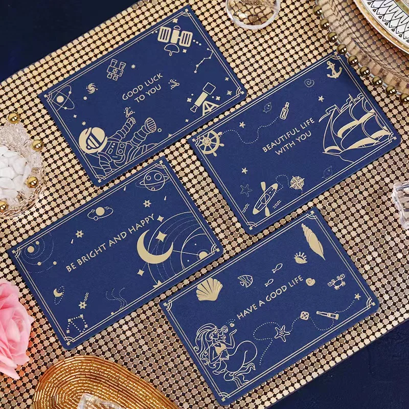 High Quality Wholesale Rose Gold Foiling Greeting/thank You/postcard/paper Cards