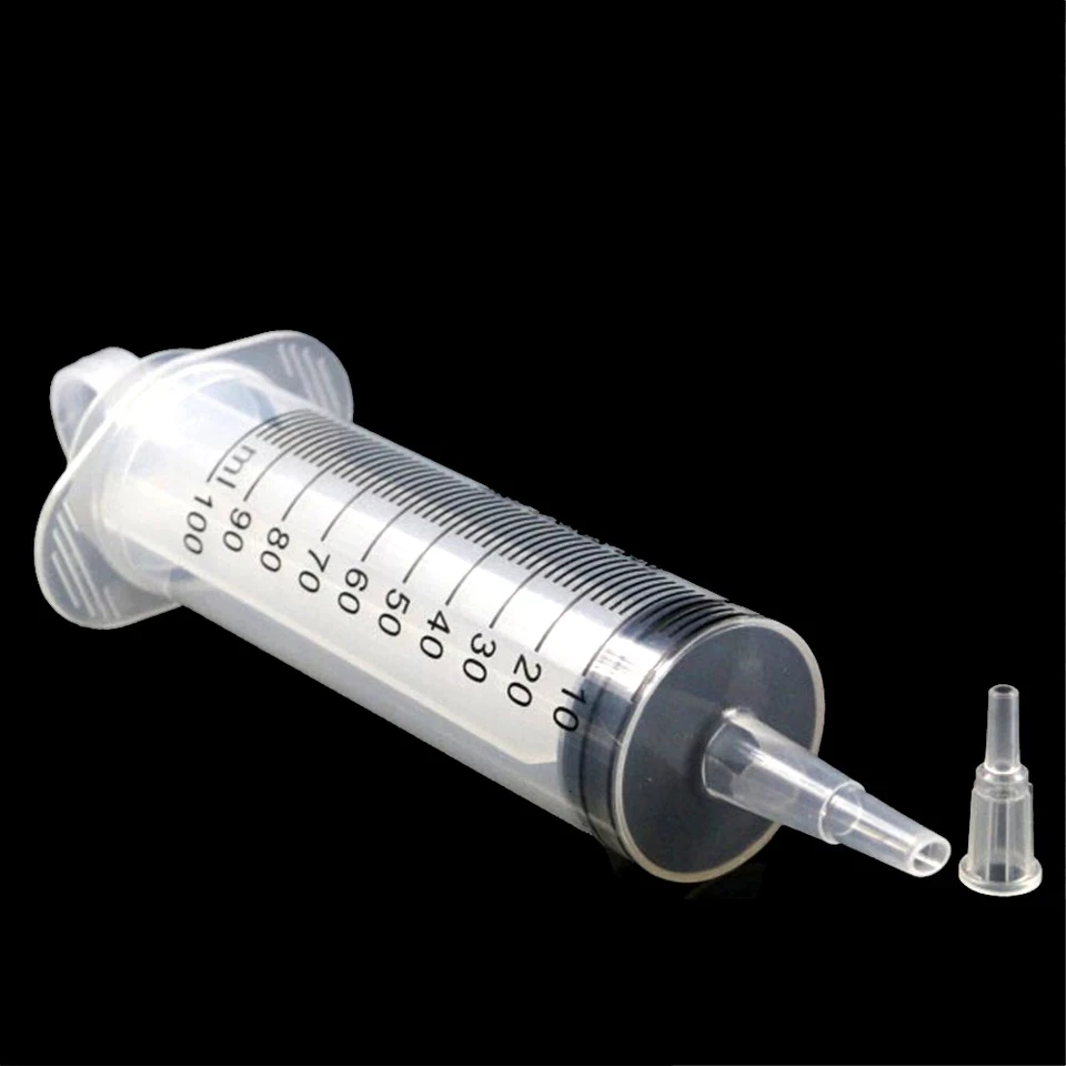100ml Feeding Syringe Glue Filling Plastic Syringe Nutrient Sterile Without Needle Watering Refilling for Animal Food Feeding