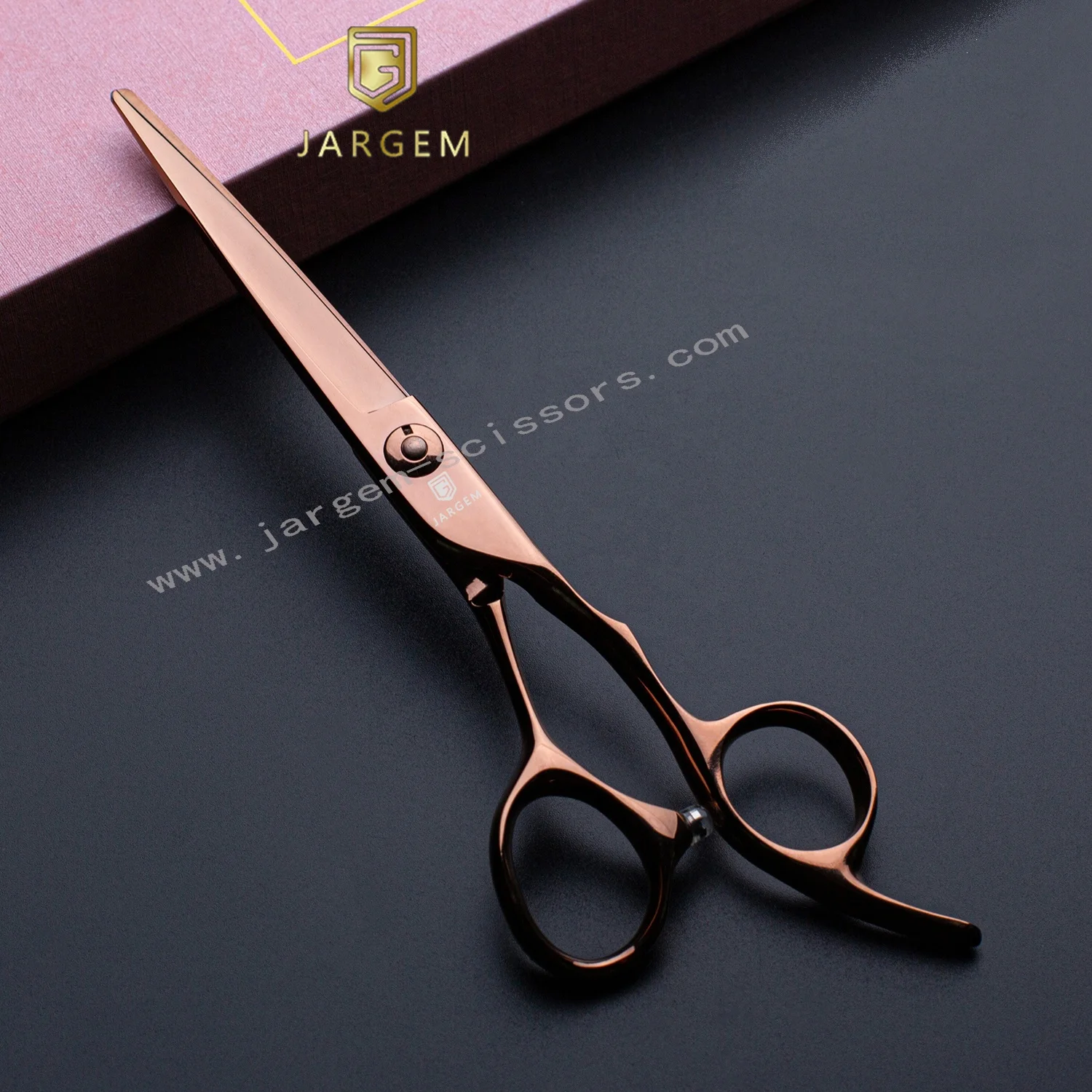 Black coated hairdressing scissors top selling 6.0 inch hair scissors set