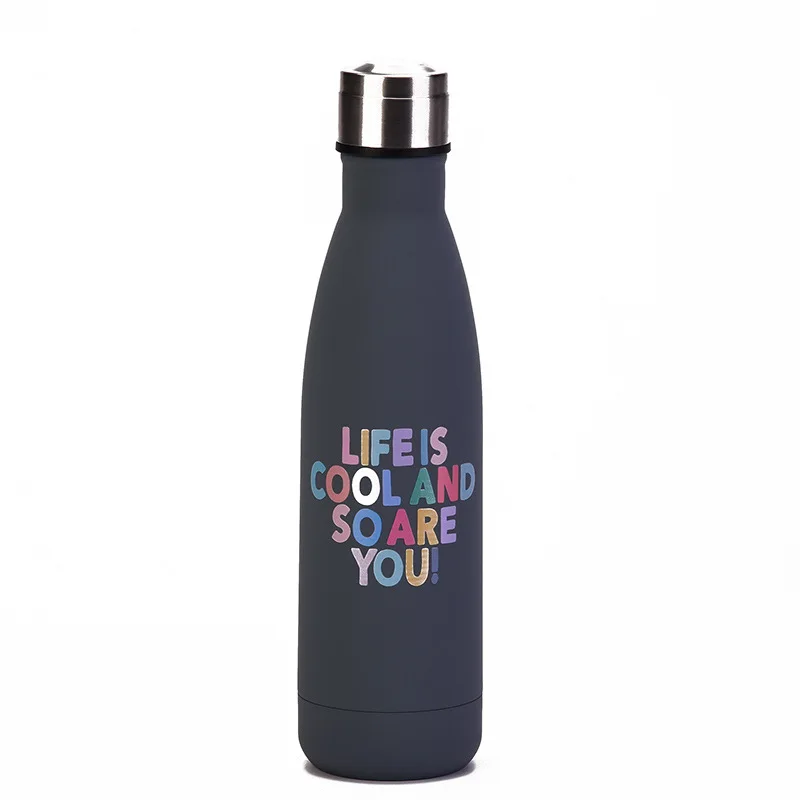 2023 New Arrival Cola Shaped Outdoor Bike Sports Double Wall Stainless Steel Kids Water Bottles