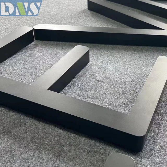 Brand new sign shop outdoor metal letter logo metal letters fiber laser cutting sign with high quality