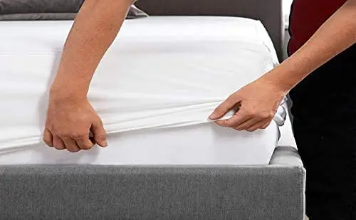 Mattress Protector Bed Sheet Cotton Bed Cover Quilted Terry Waterproof Christmas Queen Valentine Plain Baby Halloween Chinese