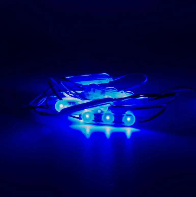 Popular Blue Custom LED Module SMD2835 12V 3LEDs 1.5W Waterproof IP65 Lighting for Backlit Box Luminous Brand Store Signage