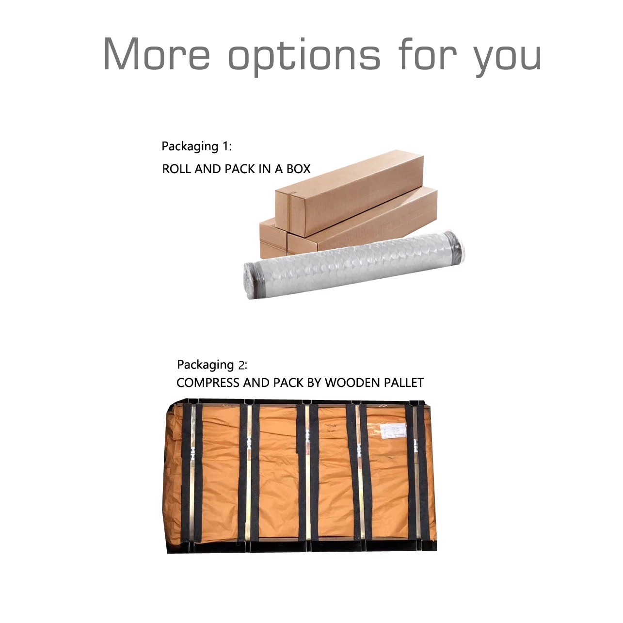 Hotel bedroom furniture modern mattress in a box king double queen size compress packed in box mattress full spring mattress