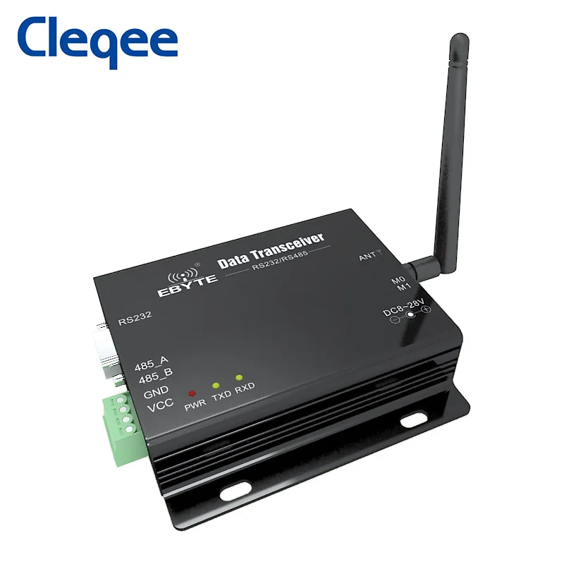 Cleqee-2 E34-DTU(2G4D20) nrf24l01 2.4GHz 100mW RS232 RS485 2km Long Range Full Duplex Wireless Receiver & Transmitter