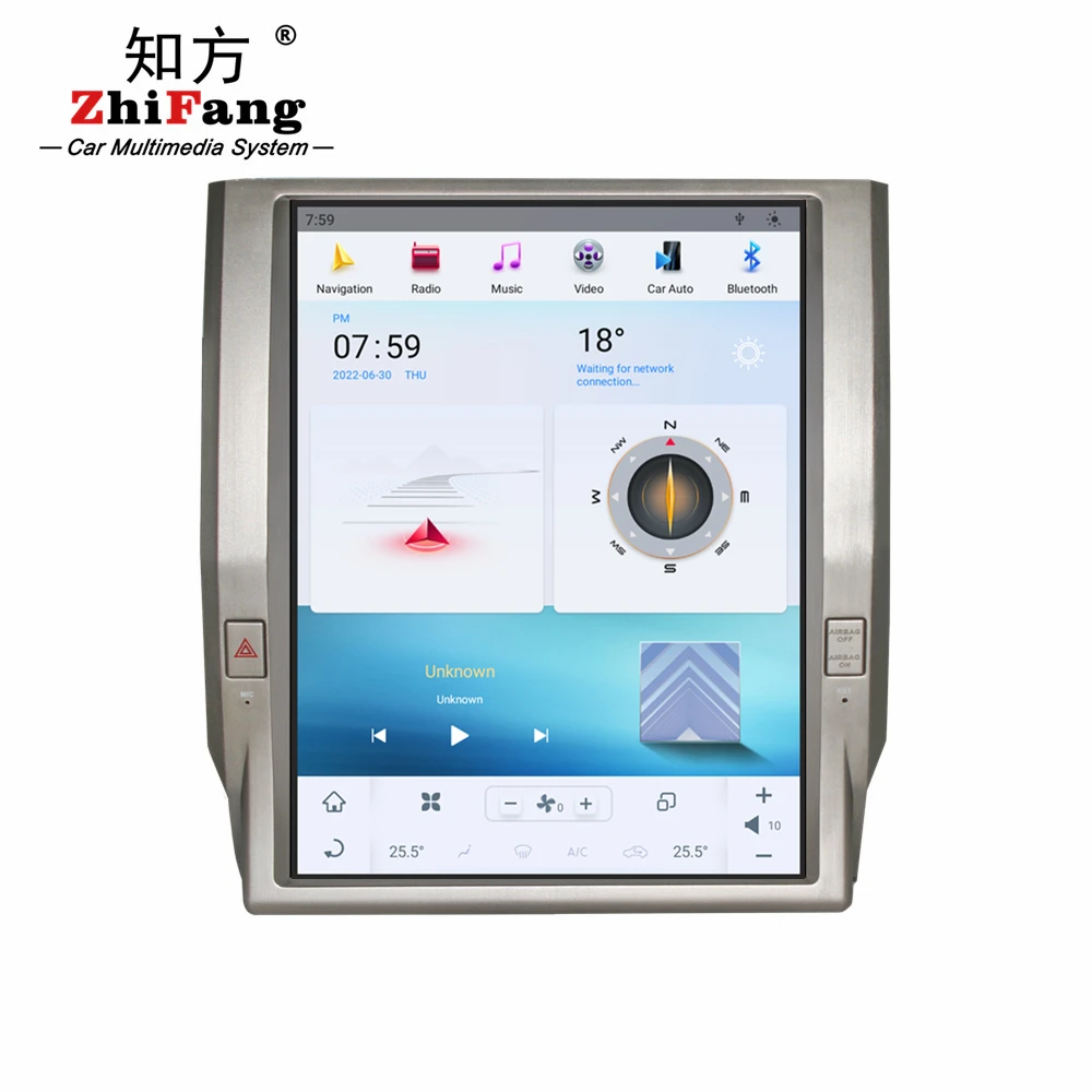Car GPS IPS screen Car Dvd Radio Stereo Player 13.6inch Touch Screen For Toyota Tundra 2014-2019